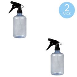 24 Wholesale Home Basics 17 Oz Plastic Empty Spray Bottle, Clear