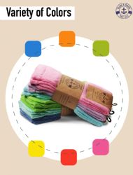 24 Pairs of Yacht & Smith Slouch Socks For Women, Assorted Pastel Size 9-11 - Womens Crew Sock