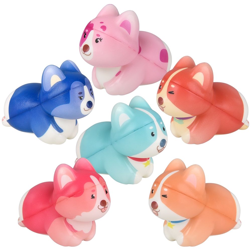 144 Wholesale 3.25-inch Squish Corgi