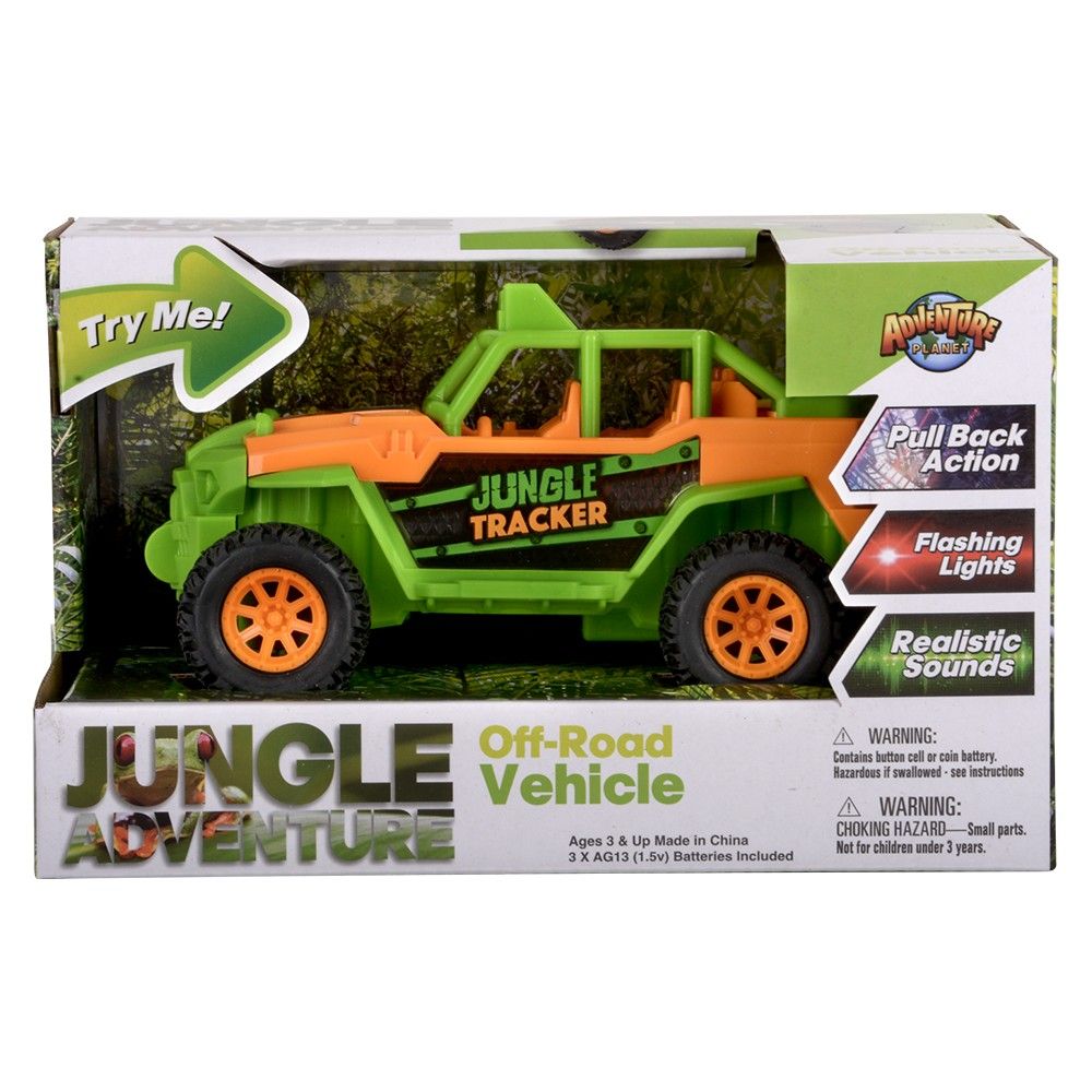 24 pieces 7" OfF-Road Vehicle Jungle - Car, Planes, Trains & Bikes