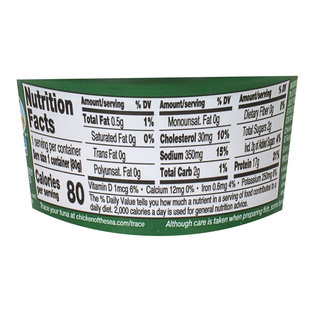 24 pieces of Chicken Of The Sea Infusions Basil Tuna W/fork - 2.8 Oz.