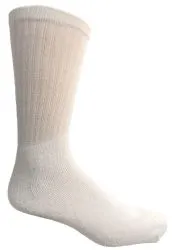 Yacht & Smith Men's 28 Inch Cotton Tube Sock Solid White Size 10-13