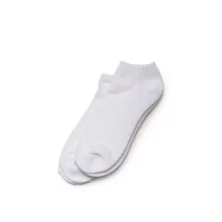 Yacht & Smith Kids No Show Cotton Ankle Socks Size 6-8 White Bulk Pack