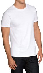 72 Pieces Fruit Of The Loom Men's White Crew Neck Undershirt Assorted Sizes S-xl - Mens T-Shirts