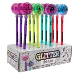48 Wholesale Glitter Globe Pen