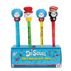 144 Pieces Dr. Seuss 3d Character Pens - Pens