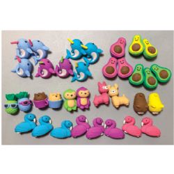 864 Pieces Totally Adorkable Erasers - Erasers