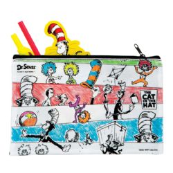 36 Wholesale Dr. Seuss Color It! Pencil Pouches