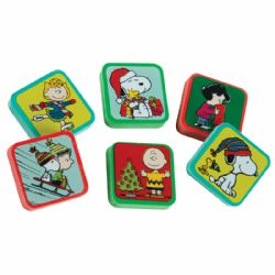 144 Wholesale Peanuts Holiday Character Erasers