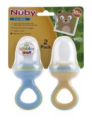 48 Wholesale Nuby The Nibbler Mesh Net Feeder Without Hygenic Cover 2pk 10months assorted colors
