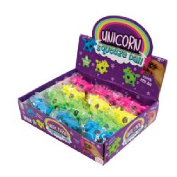 24 Bulk Unicorn Squeeze Balls