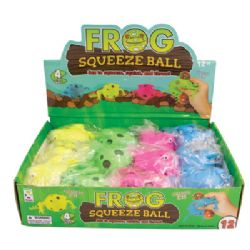24 Wholesale Frog Squeeze Balls