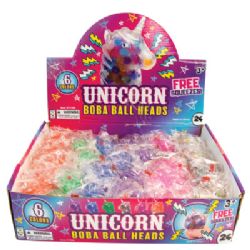 24 Wholesale Unicorn Boba Ball Head