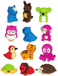 1152 Wholesale Zoo Life Eraser Display