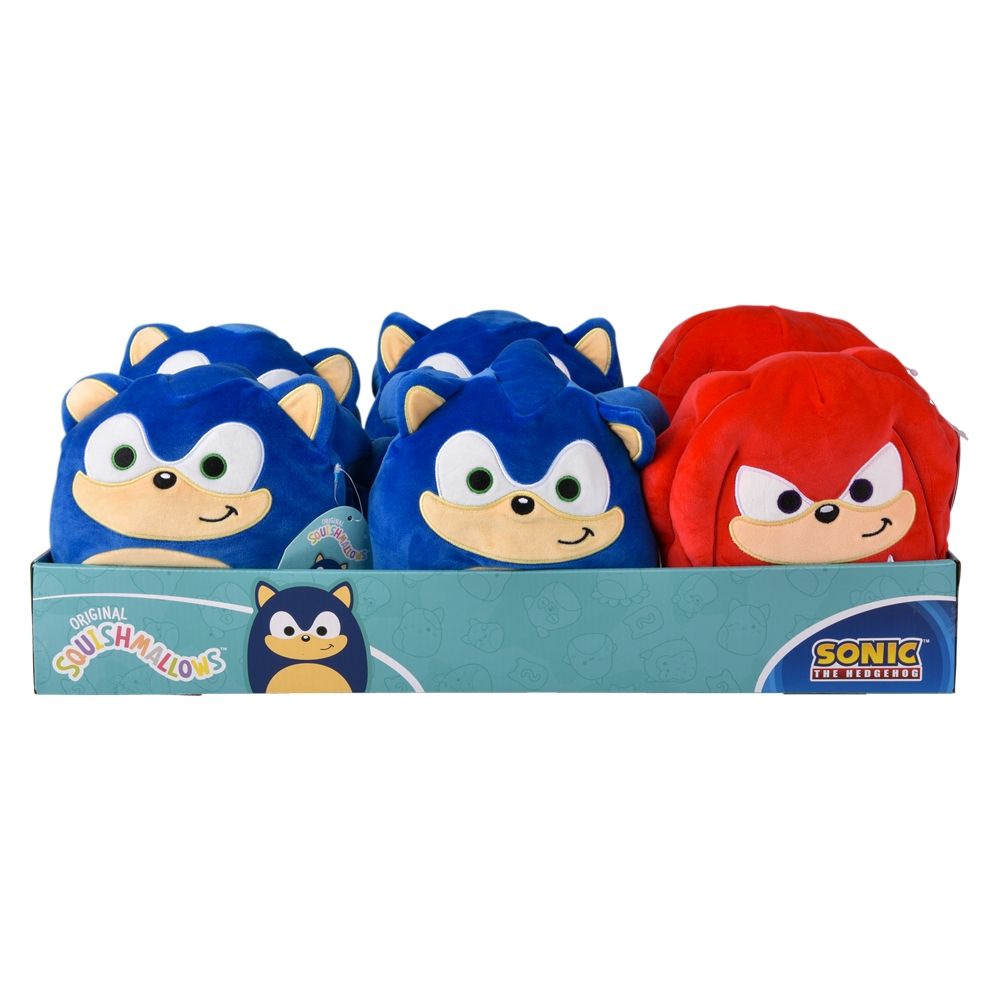 12 of 8'' Squishmallows Sonic And Knuckles Asst