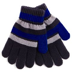 24 Pairs Striped Knitted Gloves - Kids Winter Gloves