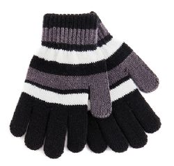 24 Pairs Striped Knitted Gloves - Kids Winter Gloves
