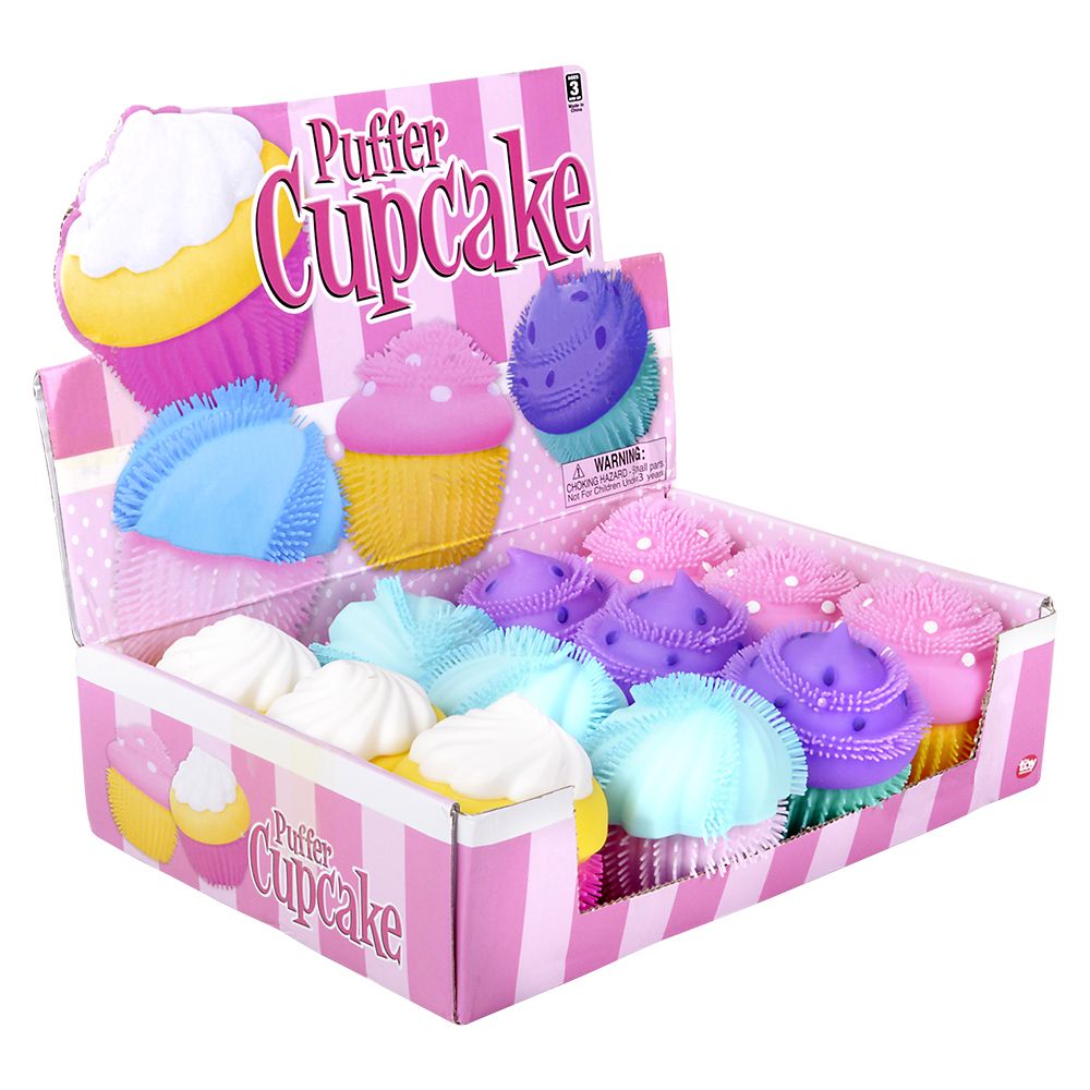 144 pieces 3.5" Puffer Cupcake - Slime & Squishees