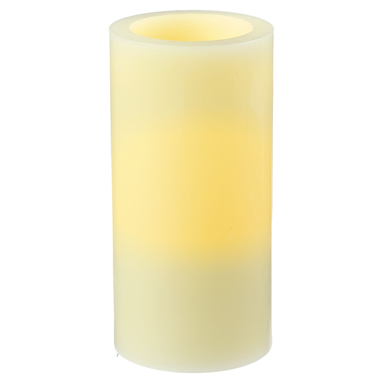 24 pieces Flameless Wax Pillar Candle - Ivory - Candles & Accessories