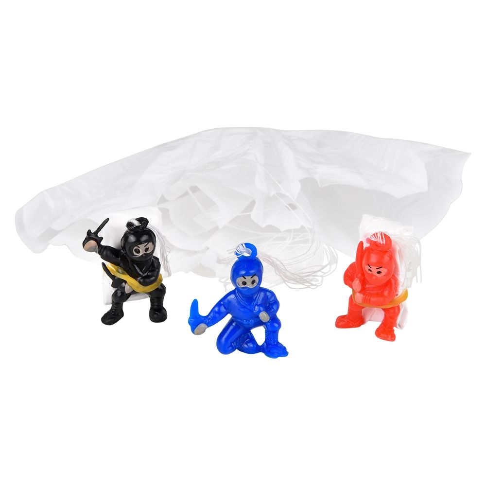 4320 pieces Mini Ninja Parachutists (3 Asst.) 1.25 inch  30/51 - Bulk Novelty Prizes