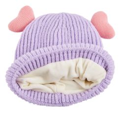 24 Pieces Heart Knitted Girl Hat - Junior / Kids Winter Hats