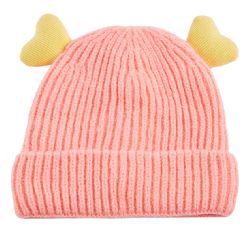 24 Pieces Heart Knitted Girl Hat - Junior / Kids Winter Hats