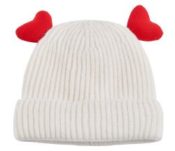 24 Pieces Heart Knitted Girl Hat - Junior / Kids Winter Hats