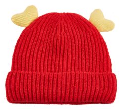 24 Pieces Heart Knitted Girl Hat - Junior / Kids Winter Hats