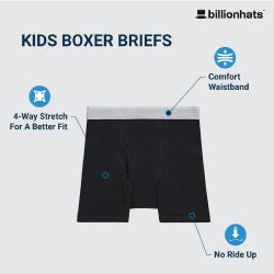 Boys Cotton Mix Brands Underwear Boxer Briefs In Assorted Colors , Size Small