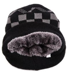 48 Pieces Winter Checkered Beanie - Winter Hats