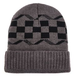 48 Bulk Winter Checkered Beanie