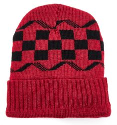 48 Pieces Winter Checkered Beanie - Winter Hats