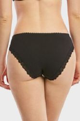 432 Pieces Mamia Ladies Cotton Bikini W/lace Detail At Front - Womens Panties & Underwear