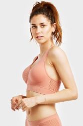 216 Pieces Mamia Ladies Seamless Sports Bra W/mesh On Back - Womens Bras And Bra Sets