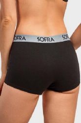 288 Pieces Sofra Ladies Cotton Boyshort Panty - Womens Panties & Underwear