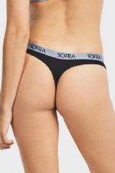 432 Pieces Sofra Ladies Cotton Thong Panty - Womens Panties & Underwear