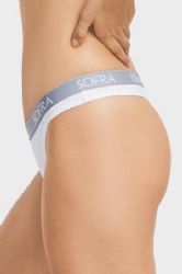432 Pieces Sofra Ladies Cotton Thong Panty - Womens Panties & Underwear