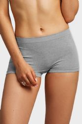 60 Pieces Sofra Ladies Seamless Heather Boyshorts - Womens Panties & Underwear