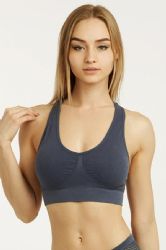 60 Pieces Sofra Ladies Seamless Sports Bra, Mesh Backback - Womens Bras And Bra Sets