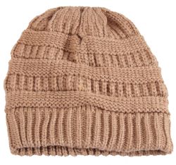 24 Pieces Solid Color Knitted Beanies - Winter Beanie Hats