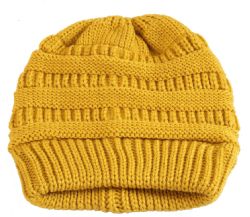 24 Pieces Solid Color Knitted Beanies - Winter Beanie Hats