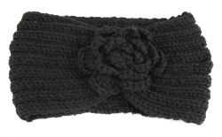 24 Pieces Warm Knitted Headband With Flower - Headbands