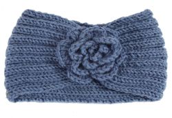 24 Pieces Warm Knitted Headband With Flower - Headbands