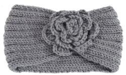24 Pieces Warm Knitted Headband With Flower - Headbands