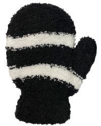 36 Wholesale Yacht & Smith Kids Striped Fuzzy Mittens Gloves Ages 2-7