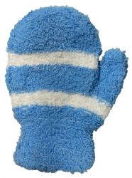 36 Wholesale Yacht & Smith Kids Striped Fuzzy Mittens Gloves Ages 2-7