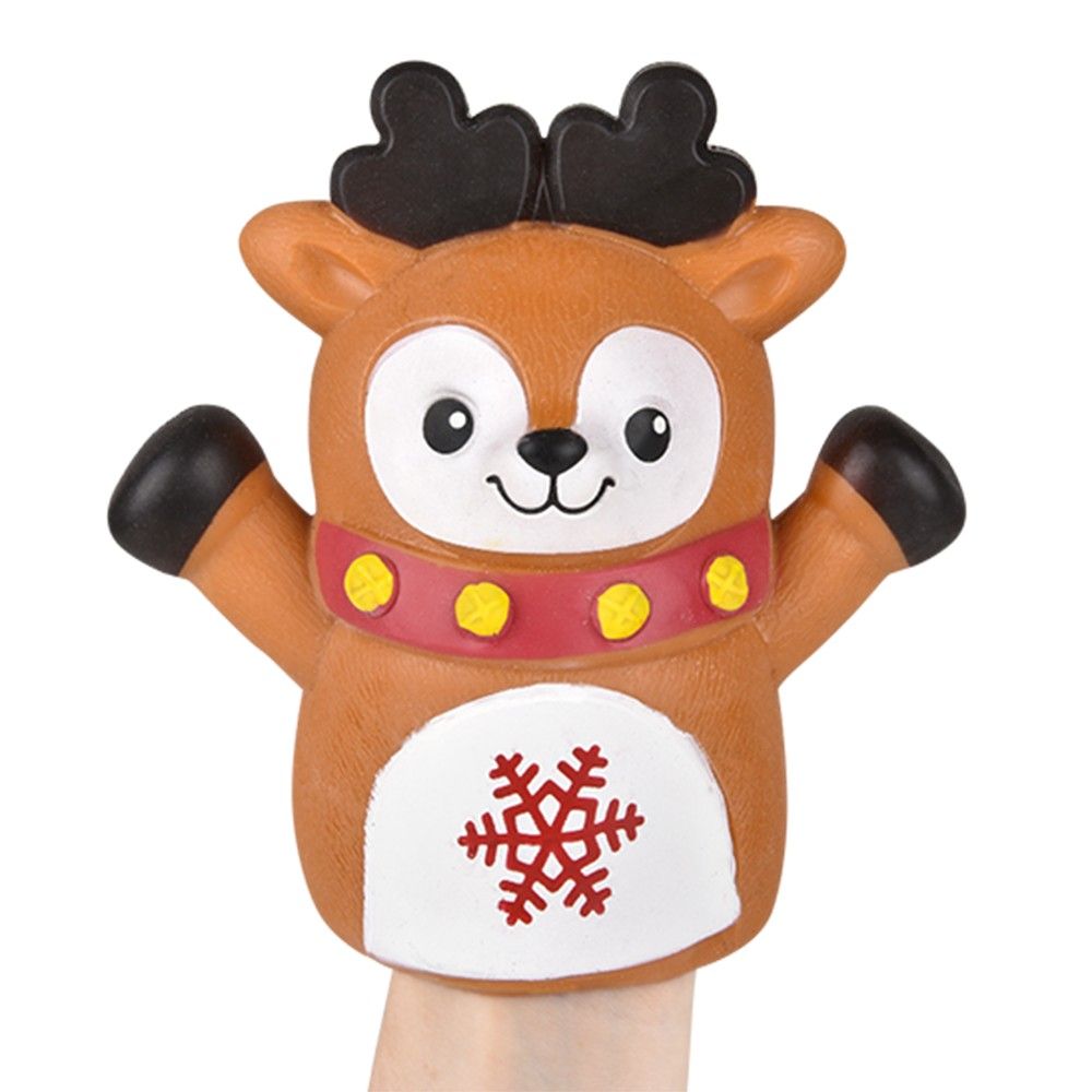 96 pieces 6" Reindeer Stretchy Hand Puppet 12ct - Magic & Joke Toys