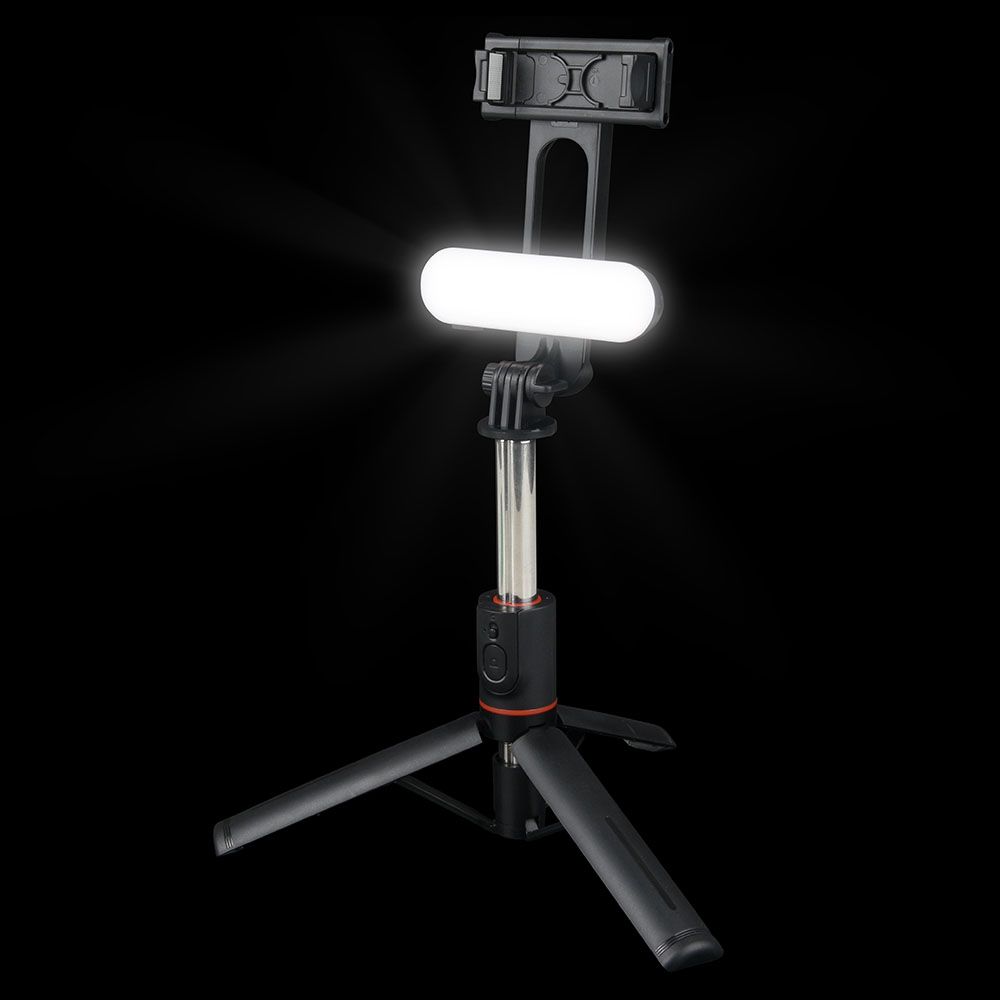 24 pieces Mobile Phone Tripod Stick With Fill Light - Tripods and Phone Holders
