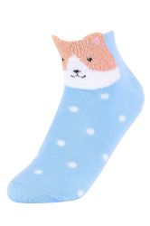 120 Pairs Sofra Picot Cutesie Anklet 6-8 - Girls Ankle Sock