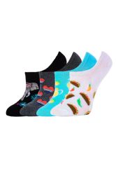 144 Pairs Sofra Women's Novelty Liner 9-11 - Womens Ankle Sock